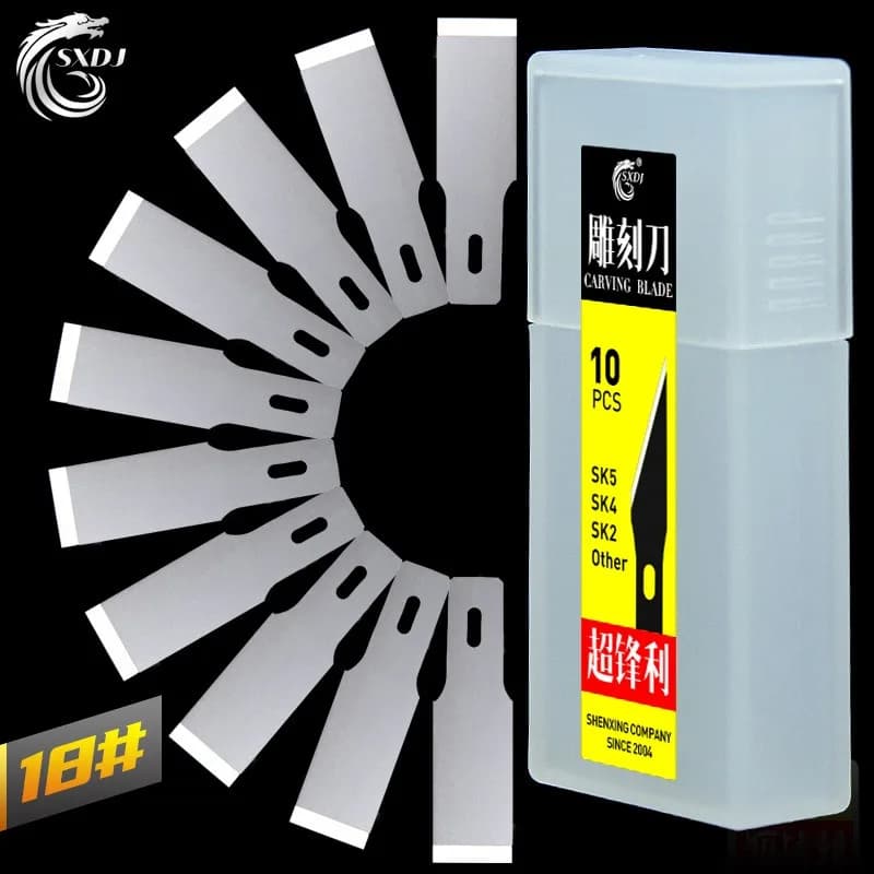 10/100PCS SK5 Steel High Hardness Carving Blades, Mobile Phone Repair Blades UV Glue Spatula Rubber Shovel Glue Knife