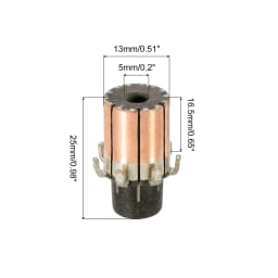 3.17x7.6x15.8mm(5P) /5x10x22mm (5P)/5x13x20.5mm(5P)/5x13x25mm(7P) Copper Bars Electric Motor Commutator for Power Tools DC Motor