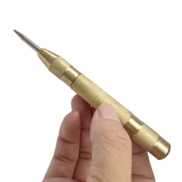 5 Inch Automatic High Hardness Center Punch Marking Holes Tool HSS Spring Loaded Locator Window Breaker