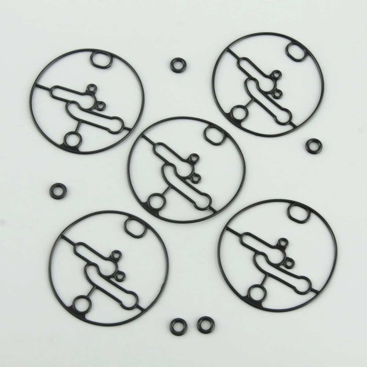 5pcs 698781 Carburetor Float Bowl Gasket w/ Seals O-Ring Fit for Briggs Stratton Troy-Bilt Toro Lawn Mowers Engine Replace Parts