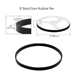8-14Inch WoodWorking Band Saw Rubber Band Band Saw Scroll Wheel Rubber Ring Rubber Tire Band Woodworking Spare Parts