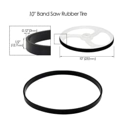 8-14Inch WoodWorking Band Saw Rubber Band Band Saw Scroll Wheel Rubber Ring Rubber Tire Band Woodworking Spare Parts
