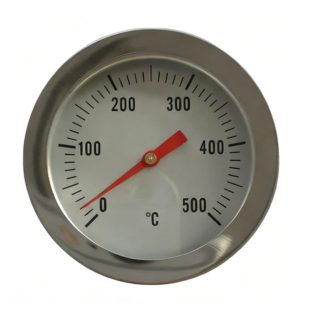 BBQ Thermometer Stainless Steel Oven Thermometer Bimetallic Thermometer 0-500°C 52mm Large Grills Thermometer Measuring Tools