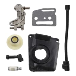 Oil Drive Pump Kit For CHINESE CHAINSAW 4500 5800 45CC 52CC 58CC Pump Cover Worm Gear Oil Pump Cover Oil Filter Oil Pipe