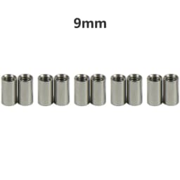 10pcs Stainless Steel Threaded Sleeves Screw Rob Tube 5mm Diameter 9/13/16/20mm Long With M4 Internal Thread Spare Part