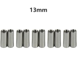 10pcs Stainless Steel Threaded Sleeves Screw Rob Tube 5mm Diameter 9/13/16/20mm Long With M4 Internal Thread Spare Part