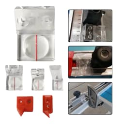 Magnifier Baffle For Sliding Table Saw Ruler Edge Banding Woodworking Machine 25mm 1 Holes 32mm 2 Holes 25.5mm 1 Holes