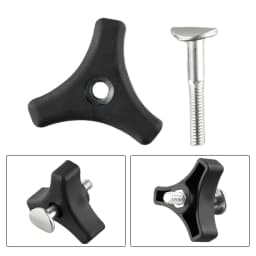 1 Set Triangle Handle Bar Wheel Knob And Bolt Fasteners Replacement For Honda And Many Other Lawn Machine Lawn Mower Accessories