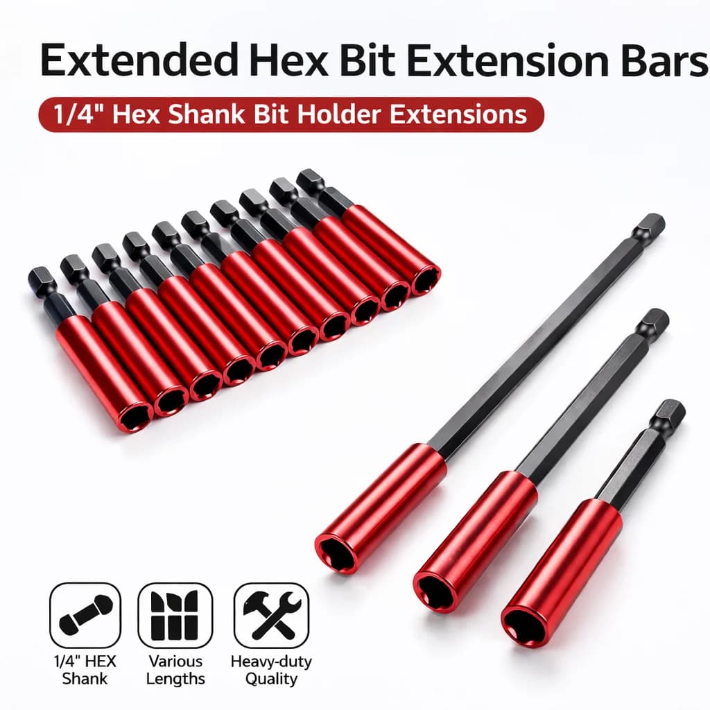 1/4" Hex Shank Magnetic Bit Holder Extension 60/100/150/300mm Quick Release Screwdriver Drill Adapter