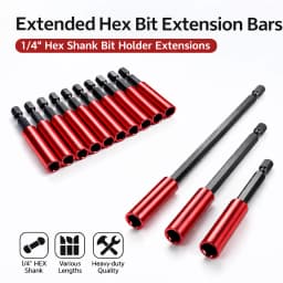 1/4" Hex Shank Magnetic Bit Holder Extension 60/100/150/300mm Quick Release Screwdriver Drill Adapter