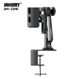 JAKEMY 360-Degree Ultrasonic Cutter Knife Aluminum Support Stand with Multi-Angle Adjustable C-Clamp Portable