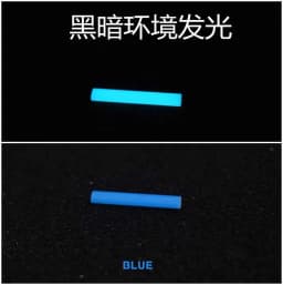 High-brightness Resin Luminous Rod 2*12mm Fingertip Gyroscope Accessory Knife Umbrella Rope Decoration long-lasting luminous