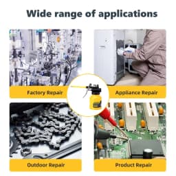 Deli Clear Oil Can High Pressure Oiler Grease Gun Extended Sprinkler Plastic Oil Pump Cans Mini Home Injector Can 180-500ml