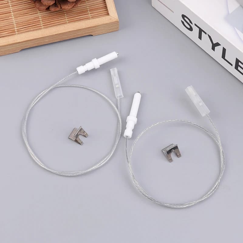 1Pc Gas Cooktop Stove Spare Igniter Electrode Spark Plug With Wire Ignition Ceramic Pin Ceramic Height 35mm 40mm For Gas Cooker