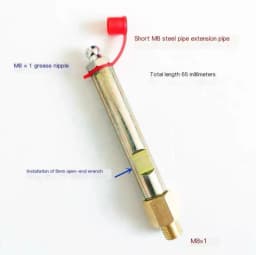 1PCS M6 M8 M10 Grease Nipple Tube Extension Nozzle Joint Extension Tube Fixed Grease Nipple