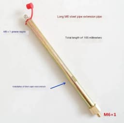 1PCS M6 M8 M10 Grease Nipple Tube Extension Nozzle Joint Extension Tube Fixed Grease Nipple