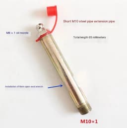 1PCS M6 M8 M10 Grease Nipple Tube Extension Nozzle Joint Extension Tube Fixed Grease Nipple