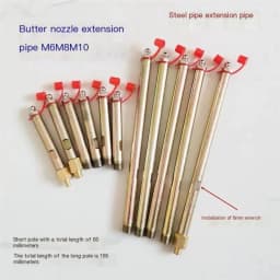 1PCS M6 M8 M10 Grease Nipple Tube Extension Nozzle Joint Extension Tube Fixed Grease Nipple
