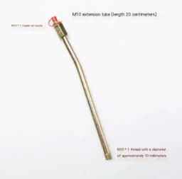 1PCS M6 M8 M10 Grease Nipple Tube Extension Nozzle Joint Extension Tube Fixed Grease Nipple
