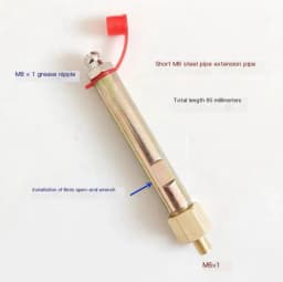 1PCS M6 M8 M10 Grease Nipple Tube Extension Nozzle Joint Extension Tube Fixed Grease Nipple