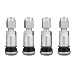 4pcs Universal Car Tubeless Aluminum Alloy Air Bicycle Tire Valve Stems Caps Tyre Wheel Round Cover Auto Accessories Stems & Cap