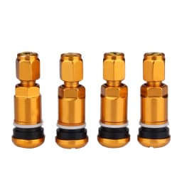 4pcs Universal Car Tubeless Aluminum Alloy Air Bicycle Tire Valve Stems Caps Tyre Wheel Round Cover Auto Accessories Stems & Cap