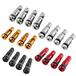 4pcs Universal Car Tubeless Aluminum Alloy Air Bicycle Tire Valve Stems Caps Tyre Wheel Round Cover Auto Accessories Stems & Cap