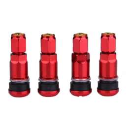 4pcs Universal Car Tubeless Aluminum Alloy Air Bicycle Tire Valve Stems Caps Tyre Wheel Round Cover Auto Accessories Stems & Cap