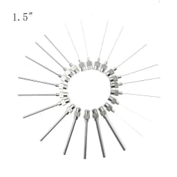 12pcs/Box 12pk 1.5 Inch 8g to 30g Stainless-Steel Syringe Dispenser Dispensing Glue Needles Blunt Metal Flat Mouth