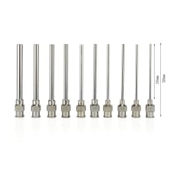 12pcs/Box 12pk 1.5 Inch 8g to 30g Stainless-Steel Syringe Dispenser Dispensing Glue Needles Blunt Metal Flat Mouth