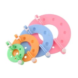8pcs Wool Ball Maker Knitted Tools Yarn Pompon Wool Plush Ball Set Fluff Ball Wool Ball Production Tools Pompoms DIY Woolen Tool