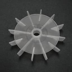 Uxcell 1Pcs 100x12mm/116x14mm/142x18mm White/Black Plastic Round Shaft Replacement 12 Impeller Motor Cooling Fan Vane