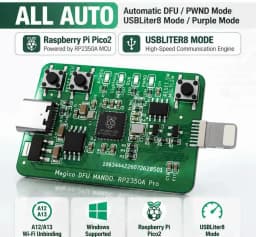 Magico DFU Mando RP2350A Pro Auto PWND Purple Mode Remote DFU Tool for iPhone XR‑11PM A12 A13
