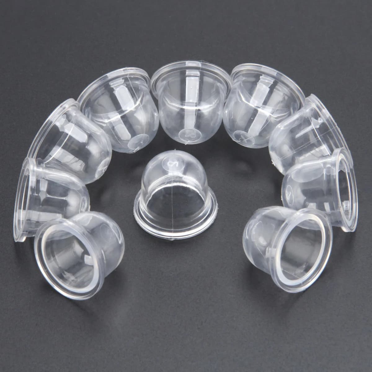 10Pcs 19/22mm Clear Carb Primer Bulb Cap Carburetor Spare Parts Small Fuel Pump For Chainsaws Blower Trimmer Brushcutter Replace