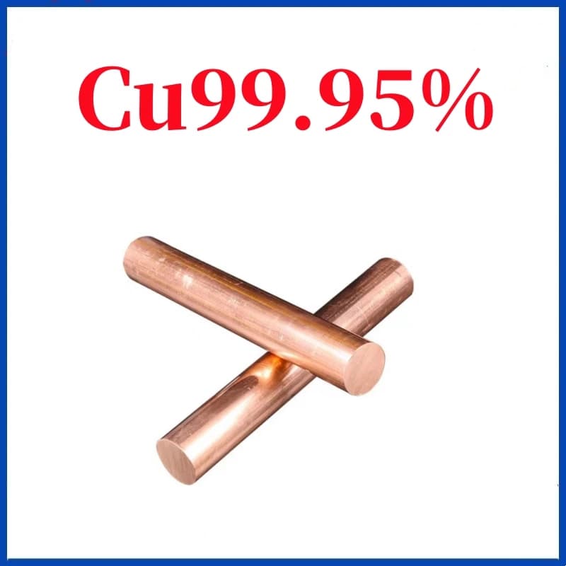 1Pcs High Purity Copper Rod for Scientific Research Experiment Diameter 3mm to 20mm Length 100mm Cu 99.95%