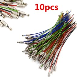 10pcs Multi Color stainless steel wire cable rope EDC luggage screw lock ring key keyring loop circle hang keychain chain tag
