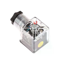 1Pcs DC24 Solenoid Coil Plug Hydraulic Valve Transparent Voltage Universal Accessories
