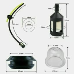 Lawn Mower Fuel Hose Gromett Hedge Hedge Cutter Kit Parts Petrol Practical Replacement Set Accessories Attachment