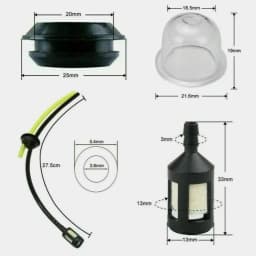 Lawn Mower Fuel Hose Gromett Hedge Hedge Cutter Kit Parts Petrol Practical Replacement Set Accessories Attachment