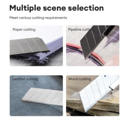 10PCS 18mm Utility Knife Replacement Blades, Snap-off Blades Fits18mm Retractable Cutting Knives, Hobby, Craft Knife, Box Cutter