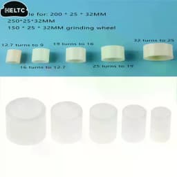5-Sizes/set Grinding Wheel Arbor Bushing Adapter Kit 32-25-22-19-16-12.7mm For 250/150mm Bench Grinder Plastic Reducer Ring