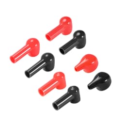 1/2/5Pairs Battery Terminal Insulating Rubber Protector Covers Red Black for 14-28mm Terminal 8-10mm Cable
