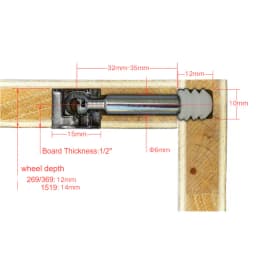 20pcs/lot Three in One Screw Furniture Connector Fixer Eccentric Wheel Nut Connection for Clothes Cabinet Desk Link