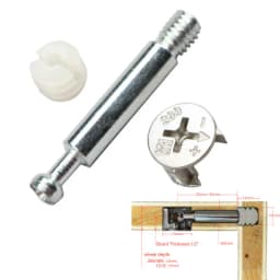 20pcs/lot Three in One Screw Furniture Connector Fixer Eccentric Wheel Nut Connection for Clothes Cabinet Desk Link