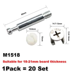 20pcs/lot Three in One Screw Furniture Connector Fixer Eccentric Wheel Nut Connection for Clothes Cabinet Desk Link