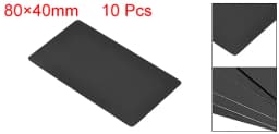 Uxcell 10Pcs Blank Metal Business Card Painted Aluminum Alloy Blanks Card DIY Laser Printing