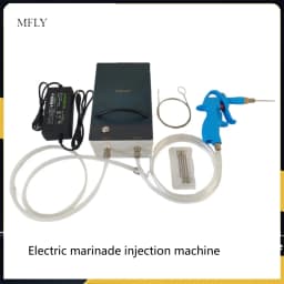 Electric Meat Saline Syringe Pump High Pressure Bacon Pump Gun Electric Injector Meat Processor with 316 Stainless Steel Needle