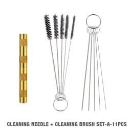 11/22Pcs Paint Spray Gun Cleaning Kit,Stainless Steel Cleaning Brush/Cleaning Needle,Home Nylon Cleaning Brush Set,Cleaning Tool