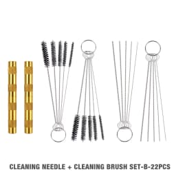 11/22Pcs Paint Spray Gun Cleaning Kit,Stainless Steel Cleaning Brush/Cleaning Needle,Home Nylon Cleaning Brush Set,Cleaning Tool