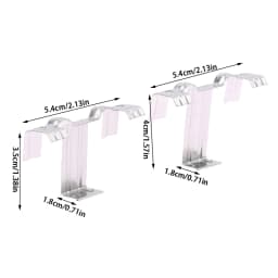 10Pcs 30/35MM Stainless Steel Solar Panel Photovoltaic Water Guide Clip Deflector Mud Drain Button Water Redirection Clips